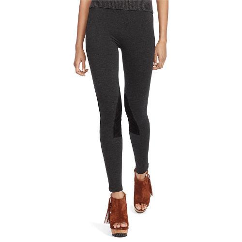 Polo Ralph Lauren Suede-patch Jodhpur Legging Bootblack Heather