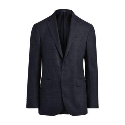 Ralph Lauren Polo Glen Plaid Sport Coat Dark Navy And Black