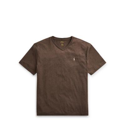Ralph Lauren Classic Fit Cotton T-shirt Walker Brown Heather 1x Big
