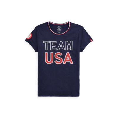 Ralph Lauren Team Usa Cotton T-shirt French Navy