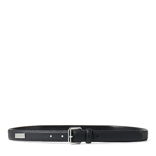 Ralph Lauren Lauren Pebbled Leather Belt Black