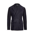 Ralph Lauren Suede Suit Jacket Classic Chairman Navy