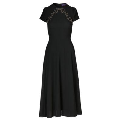 Ralph Lauren Delphine Wool Dress Black