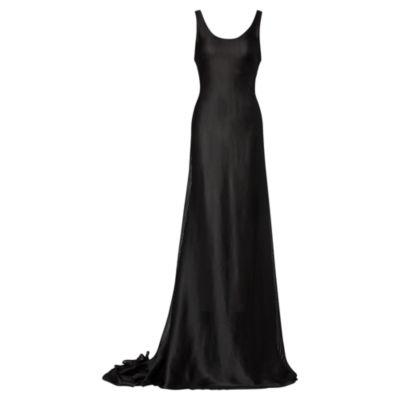 Ralph Lauren Connor Mesh Gown Black