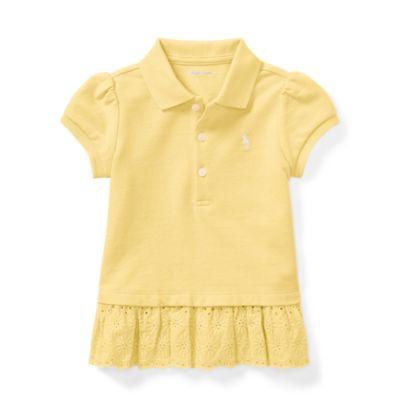 Ralph Lauren Eyelet-hem Mesh Polo Shirt Wicket Yellow 3m
