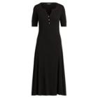 Ralph Lauren Cotton Fit-and-flare Dress Polo Black Lp