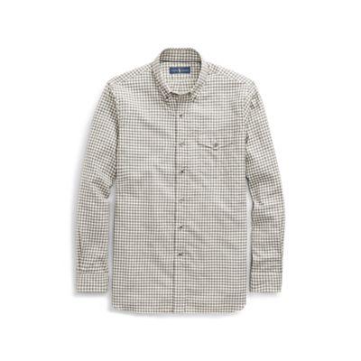 Ralph Lauren Classic Fit Gingham Shirt Heather Grey/cream