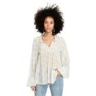Ralph Lauren Denim & Supply Smocked Gauze Top Blue Bell Floral