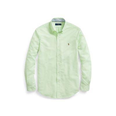 Ralph Lauren Classic Fit Oxford Shirt Lime/white 3x Big