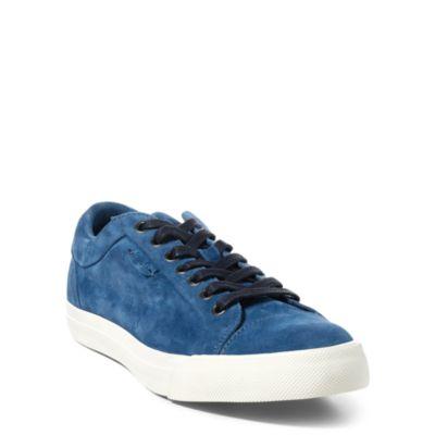 Ralph Lauren Geffrey Suede Low-top Sneaker Denim