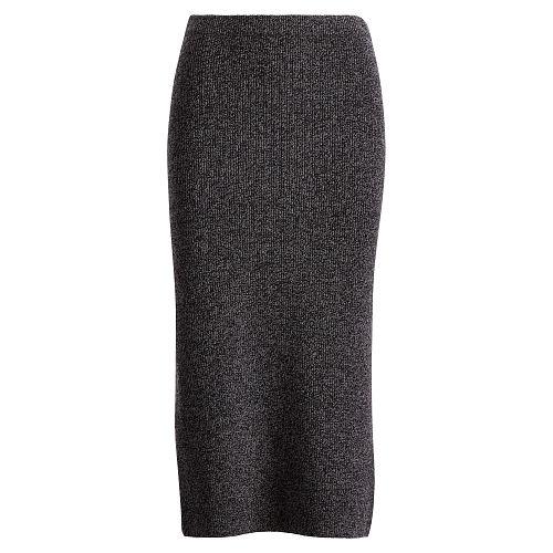 Polo Ralph Lauren Ribbed Wool-blend Midi Skirt