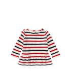 Ralph Lauren Striped Cotton Jersey Tunic Clubhouse Cream/ Navy 3m