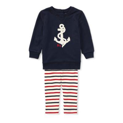 Ralph Lauren Anchor Top & Legging Set Hunter Navy 6m