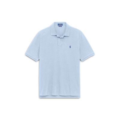 Ralph Lauren Custom Slim Fit Mesh Polo Austin Blue