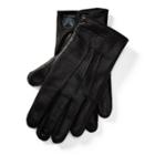 Ralph Lauren Leather Officer's Gloves Black