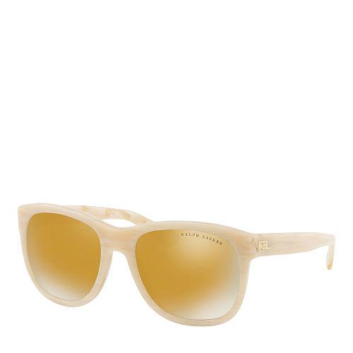 Ralph Lauren The Ricky Mirrored Sunglasses Bone