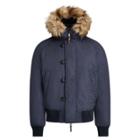 Ralph Lauren Rlx Faux Fur-trim Down Jacket Classic Chairman Navy