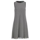 Ralph Lauren Sleeveless A-line Dress Black/ivory 8p