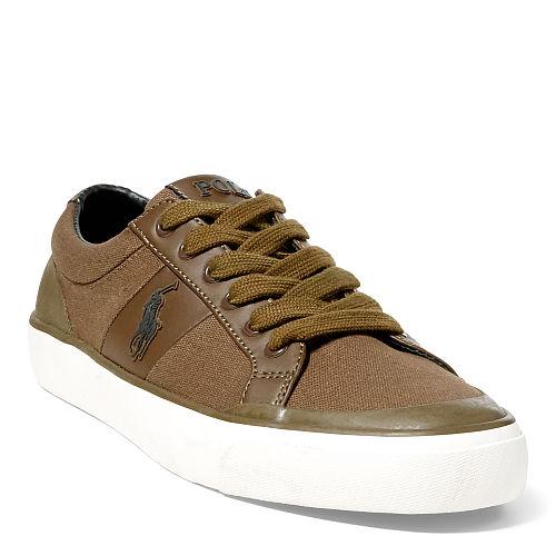 Polo Ralph Lauren Ian Canvas Low-top Sneaker Algae