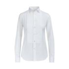 Ralph Lauren Cotton Broadcloth Tuxedo Shirt White