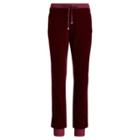 Ralph Lauren Stretch Velvet Jogger Pant Chianti Red