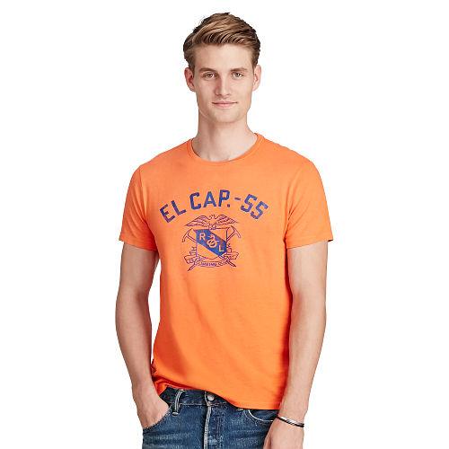 Polo Ralph Lauren Cotton Jersey Graphic T-shirt Dusk Orange