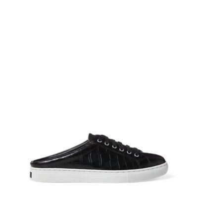 Ralph Lauren Delia Embossed Mule Sneaker Black