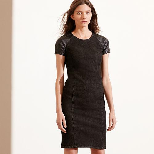 Ralph Lauren Lauren Denim Sheath Dress Delancey Wash