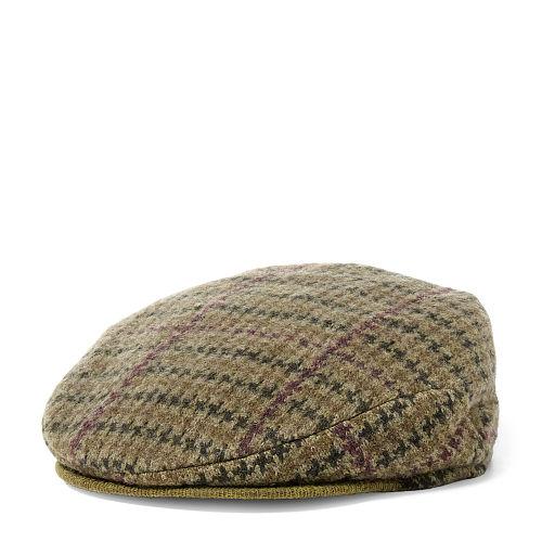 Polo Ralph Lauren Houndstooth Driving Cap Loden Guncheck