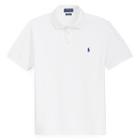 Polo Ralph Lauren Slim Fit Stretch Mesh Polo White/blue Pp