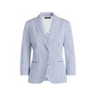 Ralph Lauren Striped Cotton Blazer White/blue 6p