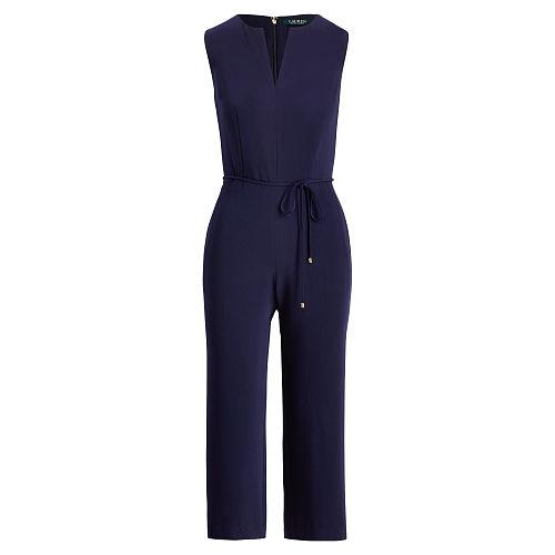 Ralph Lauren Lauren Crepe Wide-leg Jumpsuit