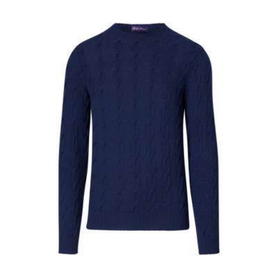 Ralph Lauren Cable-knit Cashmere Sweater Classic Navy