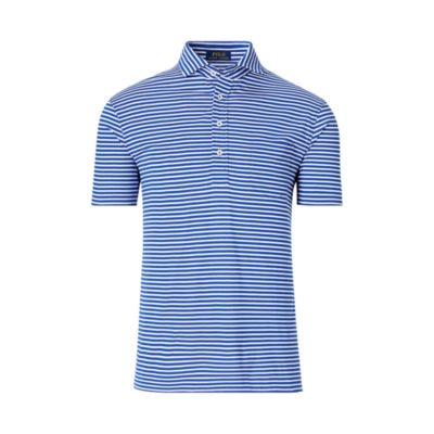 Ralph Lauren Hampton Cotton Lisle Shirt Graphic Royal/white