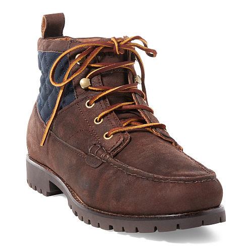 Polo Ralph Lauren Rupert Leather Boot Dark Chocolate/navy