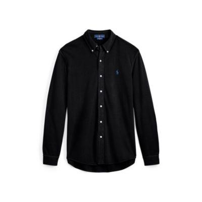 Ralph Lauren Classic Fit Cotton Mesh Shirt Polo Black 3xl Tall