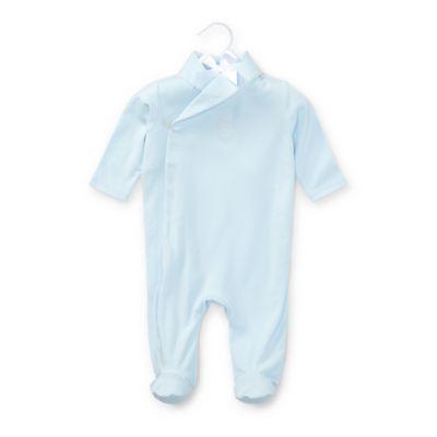 Ralph Lauren Shawl-collar Cotton Coverall Beryl Blue 3m