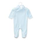 Ralph Lauren Shawl-collar Cotton Coverall Beryl Blue 3m