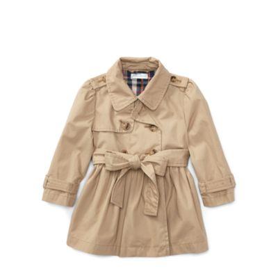 Ralph Lauren Cotton Swing Trench Coat Classic Khaki 6m