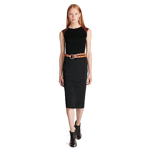 Polo Ralph Lauren Ponte Midi Skirt Polo Black