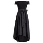 Ralph Lauren Lauren Taffeta Off-the-shoulder Dress Black-black