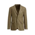 Ralph Lauren Polo Tick-weave Sport Coat Olive Multi W/purple