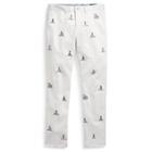 Ralph Lauren Stretch Tailored Slim Fit Pant White W/ Emb