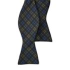 Polo Ralph Lauren Plaid Silk Twill Bow Tie Navy/green