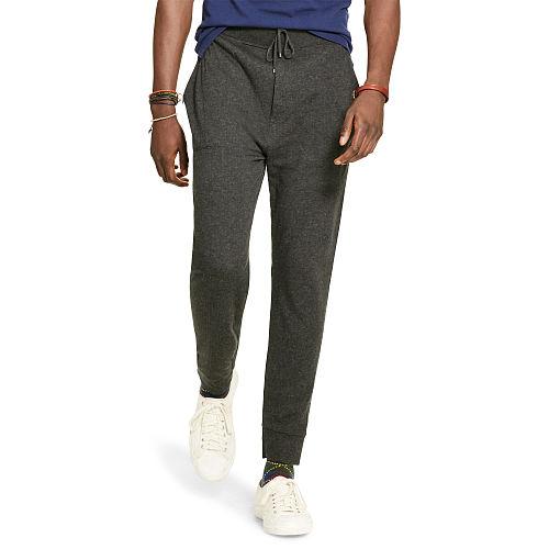 Polo Ralph Lauren Double-knit Jacquard Jogger Polo Black Heather