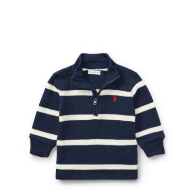 Ralph Lauren Striped French-rib Pullover French Navy Multi 3m