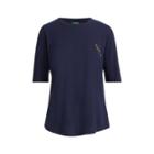 Ralph Lauren Jersey Elbow-sleeve Top Navy