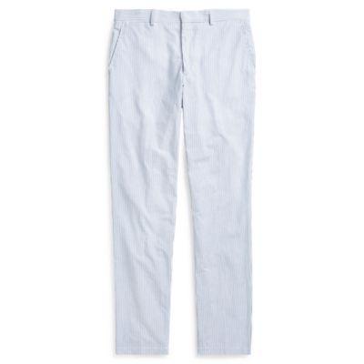 Ralph Lauren Polo Seersucker Suit Trouser Blue And White
