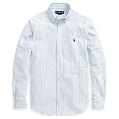 Ralph Lauren Men's Cotton Oxford Shirt Blue/white Stripe 2xl Tall