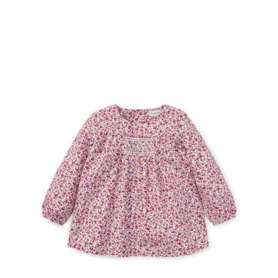 Ralph Lauren Smocked Floral Cotton Top Colette Floral 18m